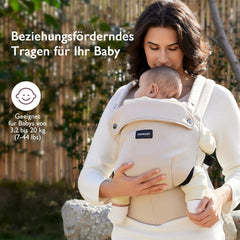 Draagzak - Baby carrier - Babydrager - 3,2-20 kg - Beige - Momcozy