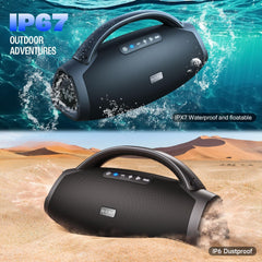 Bluetooth speaker - Muziek box - Partybox - 200W - Zwart - W-KING