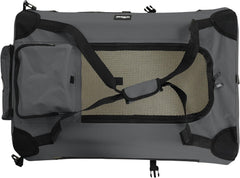 Reisbench hond - Draagtas hond - Transportbox - 60x42x42 cm - Antraciet