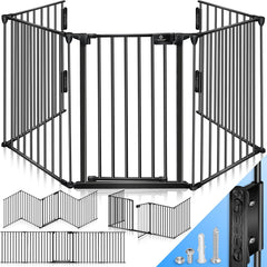 KIDUKU® Traphekje - Veiligheidshekje - 540cm - Zwart