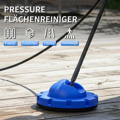 LANCHEZ Hogedrukreiniger 145 bar, debiet 420 l/u, met slanghaspel, 4 snelaansluitsproeiers, toevoerslang en filter en schuimmondstuk voor auto, terras