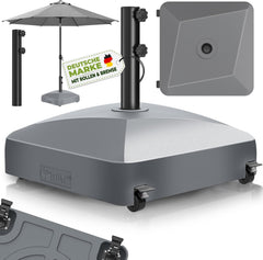 Parasolvoet - Verrijdbaar - Vulbaar - Met wieltjes - Antraciet - Tillvex