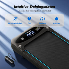 Loopband - Walking pad - Wandelband - 1-6 km/u - Zwart - MERACH