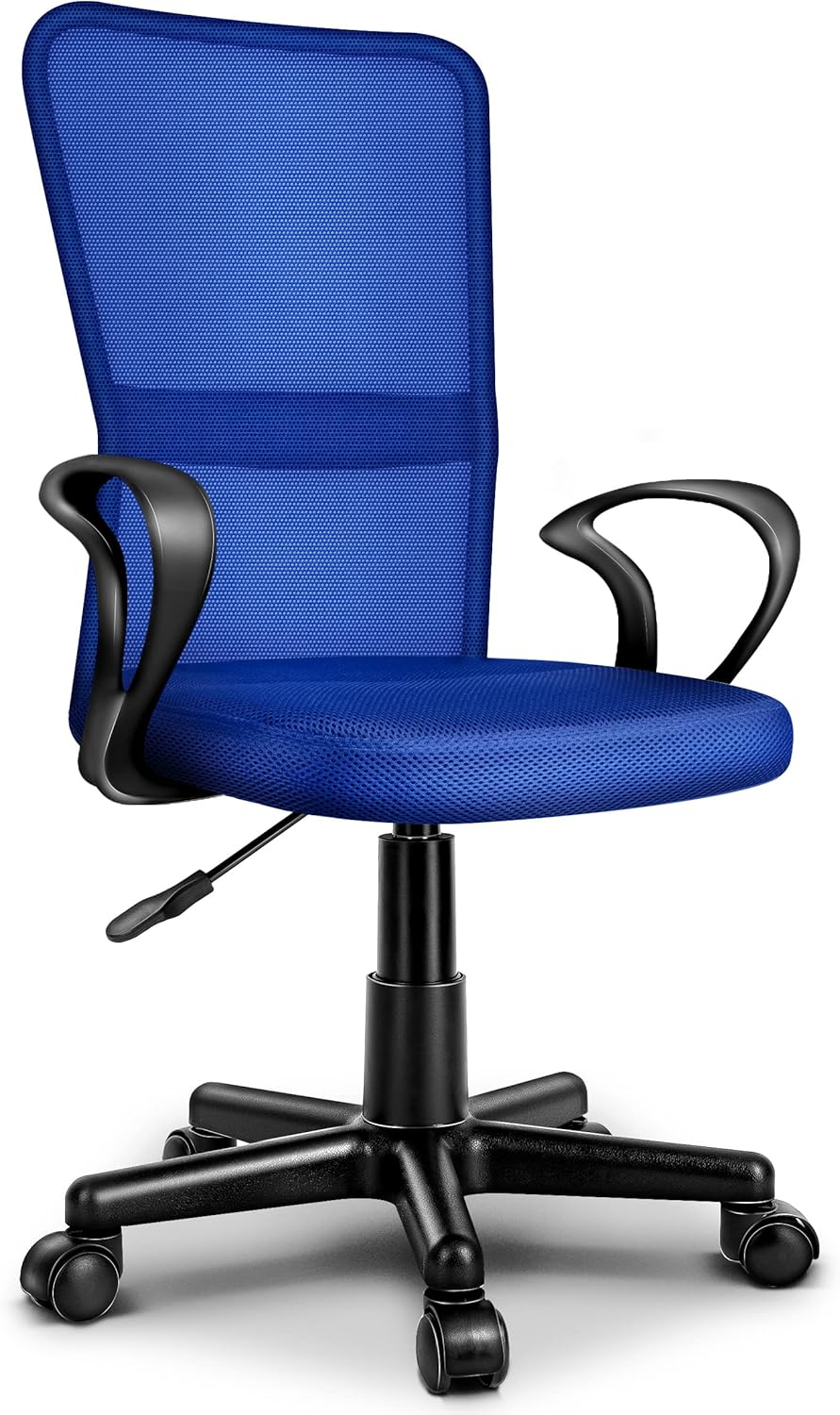 TRESKO Ergonomische Bureaustoel - Verstelbaar - Blauw