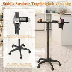 Kappers trolley op wieltjes - Kappers werkwagen - Zwart - TATIVALO