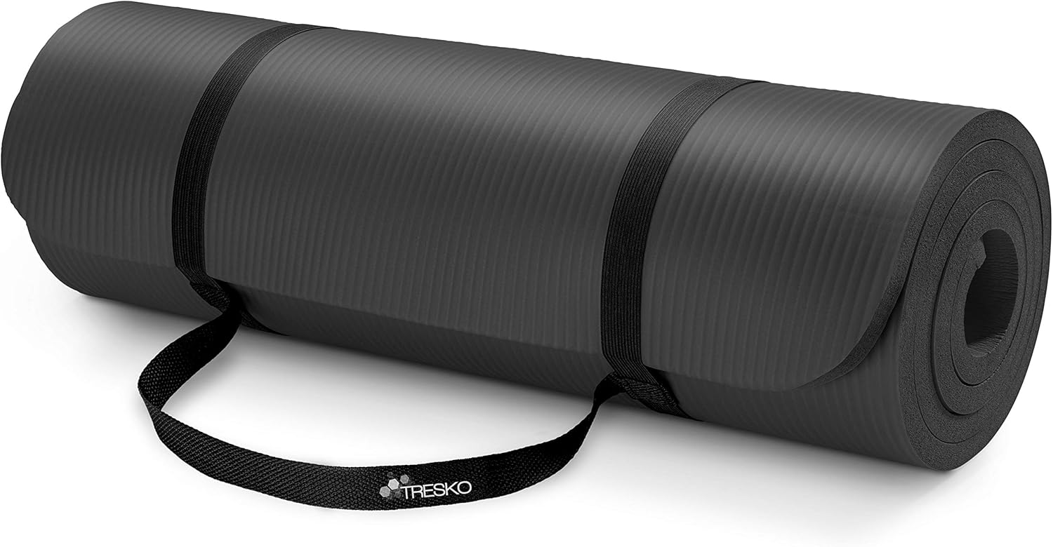 Yoga mat - Fitness mat - Sport mat - Anti slip - Extra dik - Zwart