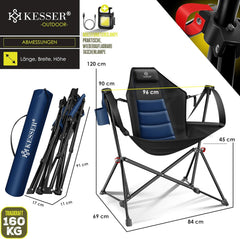 KESSER® Campingstoel - Visstoel - Vouwstoel - Blauw