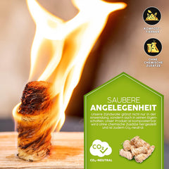 Aanmaakwokkels - Aanmaakkrullen - Aanmaakblokjes - 3kg - Grillas
