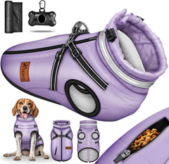 Hondenjas - Hondentrui - Winter - XXL - Paars - TRESKO®