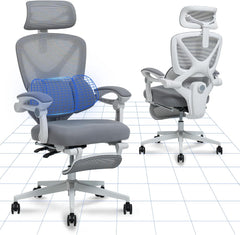 Ergonomische Bureaustoel -  Office Chair - Gamestoel - Volwassenen - Grijs - FLEXISPOT