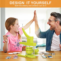 Button maker - Pin maker - 400 stuks - Groen