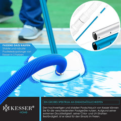 KESSER® Zwembadslang - 10M - Ø32mm - Blauw