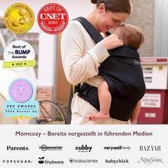Draagzak - Baby carrier - Babydrager - 3,2-20 kg - Zwart - Momcozy