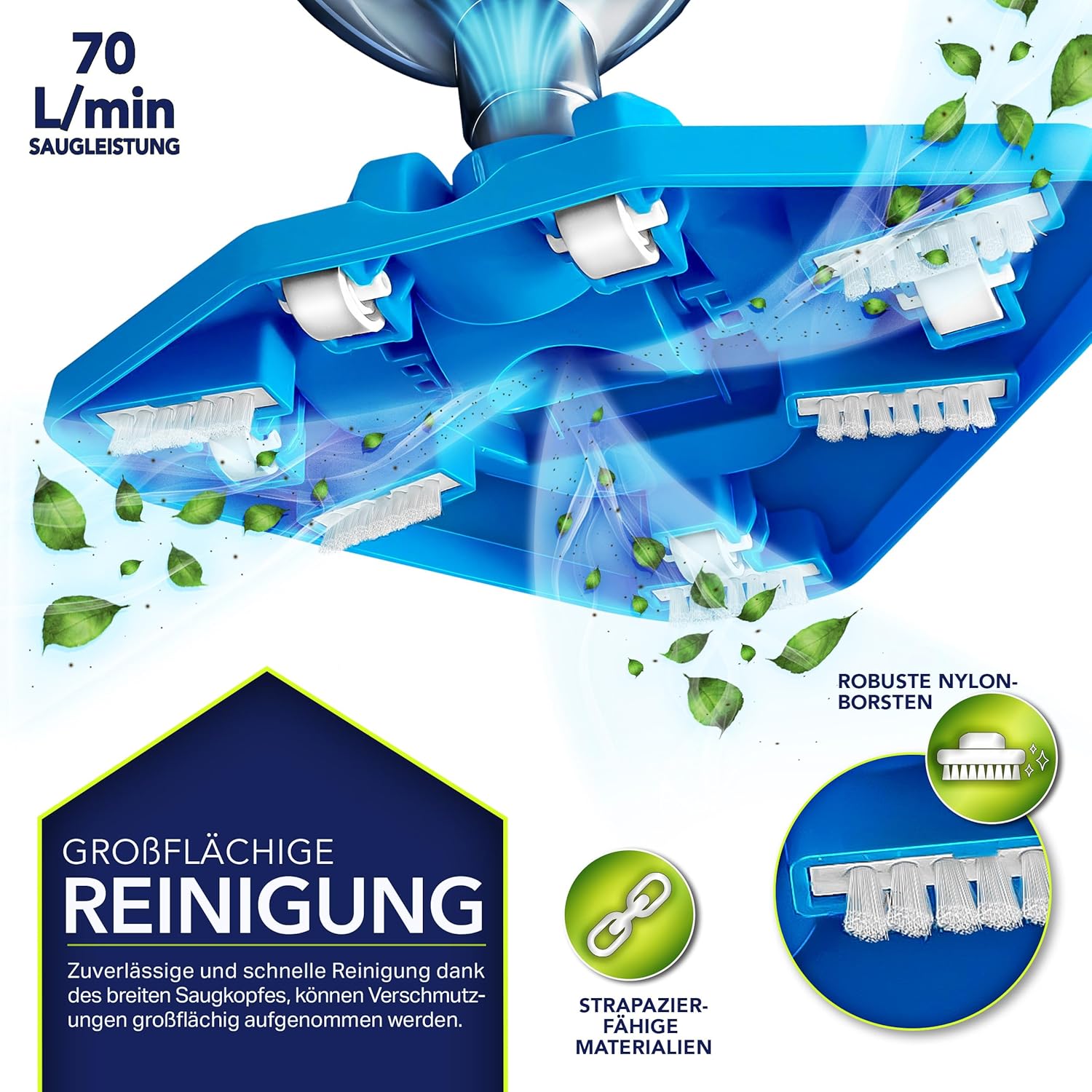 Zwembad stofzuiger - Zwembadstofzuiger - Zwembadreiniger - Blauw - Tillvex®