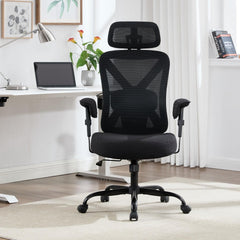 Ergonomische Bureaustoel -  Office Chair - Gamestoel - Volwassenen - Zwart - UEV