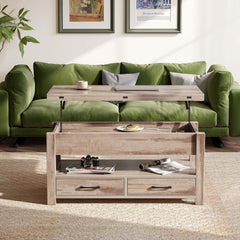 Salontafel met opbergruimte - Koffietafel - 100x50 cm - Kameelbruin - Rolanstar