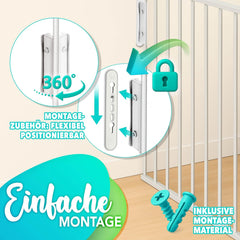 Veiligheidshek - Haardscherm - Hondenhek - 420cm - Grijs - KIDUKU®