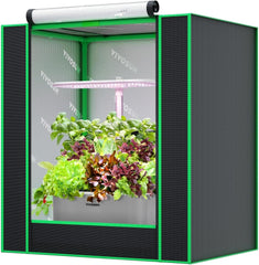 VIVOSUN Growtent, klein, 50 x 36 x 54 cm, mini-kweektent met zeer reflecterend Mylar, verzegeld bodemdesign, ventilatievenster en kabeldoorvoergat voor hydrocultuur van Aerogarden