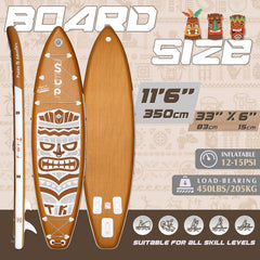 FunWater SUP-board, opblaasbaar stand-up paddleboard voor alle vaardigheidsniveaus, ideaal voor beginners en gezinnen, met antislip EVA-dek, peddel, pomp en complete accessoires