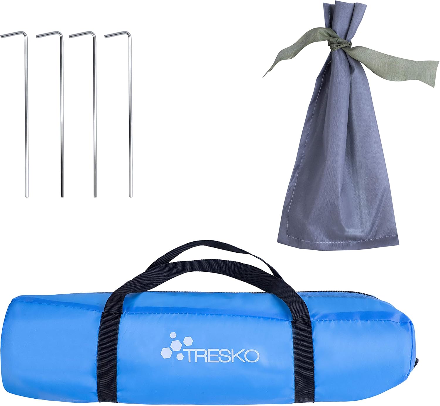 TRESKO® strandscherm incl. draagtas | strandtent met uv-bescherming 50+ | kleine verpakking | waterdicht en ademend