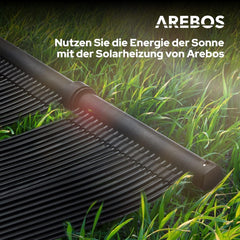 Zwembad verwarming - Solar mat - Set van 2 - 300x66 cm - Zwart - Arebos