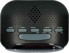 Lenco CR-07 White - Wekkerradio met Slaaptimer - Dubbel alarm - Wit