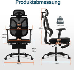 Ergonomische Bureaustoel -  Office Chair - Gamestoel - Volwassenen - Beige - UEV