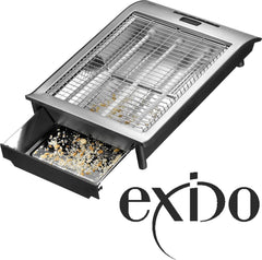 Exido platte broodrooster met timer/display broodrooster, 700 watt