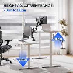 Zit sta bureau - Elektrisch - Verstelbaar - 160 x 60 cm - FQ1W - FLEXISPOT