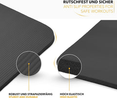 Yoga mat - Fitness mat - Sport mat - Anti slip - Extra dik - Zwart