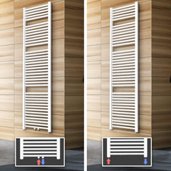 Badkamer radiator - Handdoekradiator - Verwarming Badkamer - 180x60 cm - Wit - Aquamarin