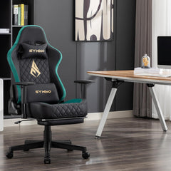 Ergonomische Bureaustoel -  Office Chair - Gamestoel - Volwassenen - Zwart - SYMINO
