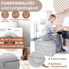 KESSER® Opvouwbaar matras - 90x200cm - Logeerbed - Grijs
