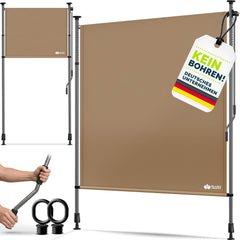 Klemluifel - Balkon luifel - Verticale luifel - 200x310 cm - Taupe - Tillvex®
