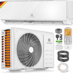 Split Unit Airco - Airconditioning - Warm & Koud - 9000 BTU - Wit - KESSER®