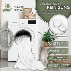 Elektrische onderdeken - Warmtedeken - 1 persoons - 150x80 cm - Wit - Sinnlein®