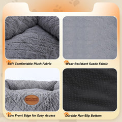 Hondenmand - Hondenkussen - Hondenbed - 70x60 cm - Grijs - Nobleza