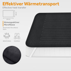 Elektrische onderdeken - Warmtedeken - 1 persoons - 150x80 cm - Antraciet - Sinnlein®