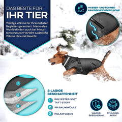 Hondenjas - Hondentrui - Winter - XXL - Zwart - TRESKO®