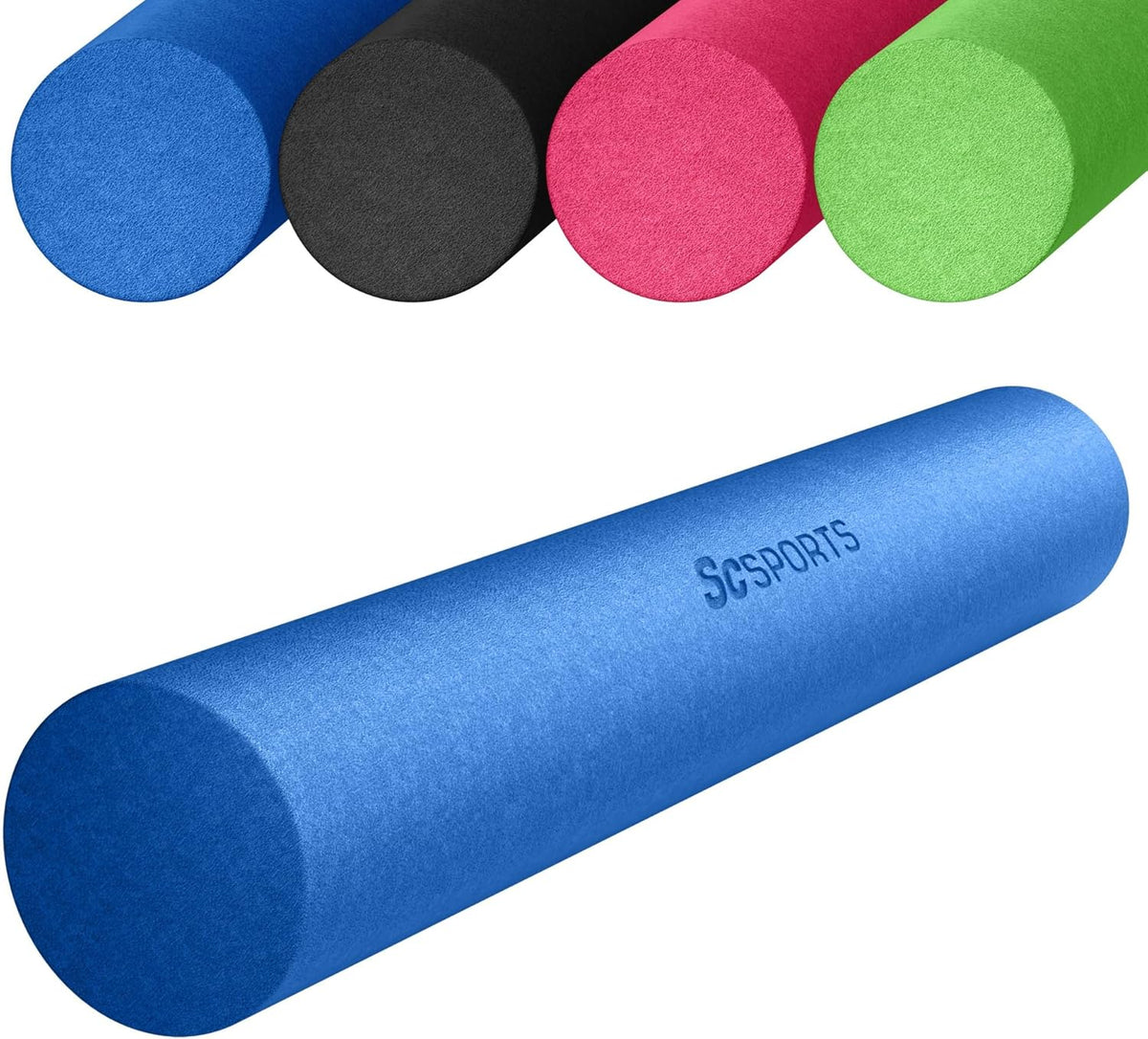 ScSPORTS Pilatesrol, gymnastiekrol, schuimrubber, 15 x 90 cm, blauw