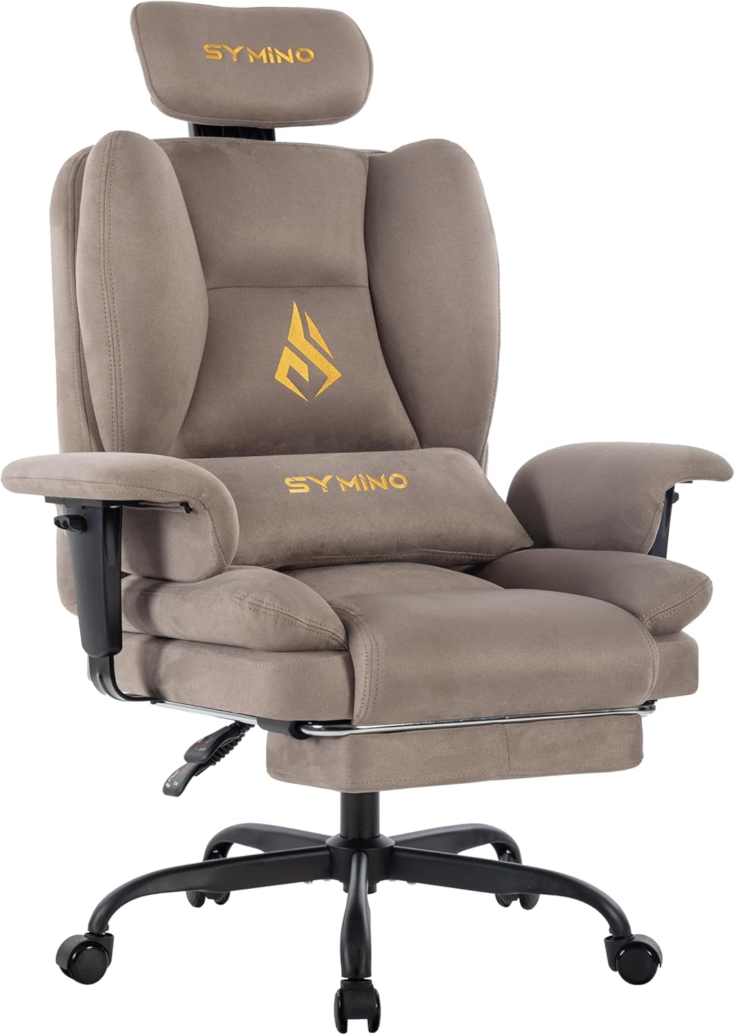 Ergonomische Bureaustoel -  Office Chair - Gamestoel - Volwassenen - Bruin - Symino