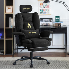 Ergonomische Bureaustoel -  Office Chair - Gamestoel - Volwassenen - Zwart - SYMINO - SFP-01