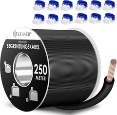 KESSER® Begrenzingskabel - 250 meter - Zwart