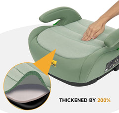 Zitverhoger isofix - Stoelverhoger auto - 6-12 jaar - Groen - Jovikids