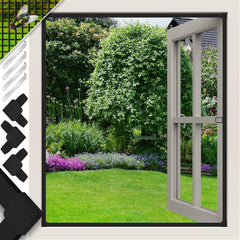 KESSER® Kesser Raamhor - 100x120cm - Vliegenhor - Antraciet