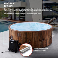 Arebos - Hottub voor Innen en Buiten - 7 Persoons - 130 Luchtstralen - 180 cm - 1120L - Opblaasbaar Bubbelbad Massage