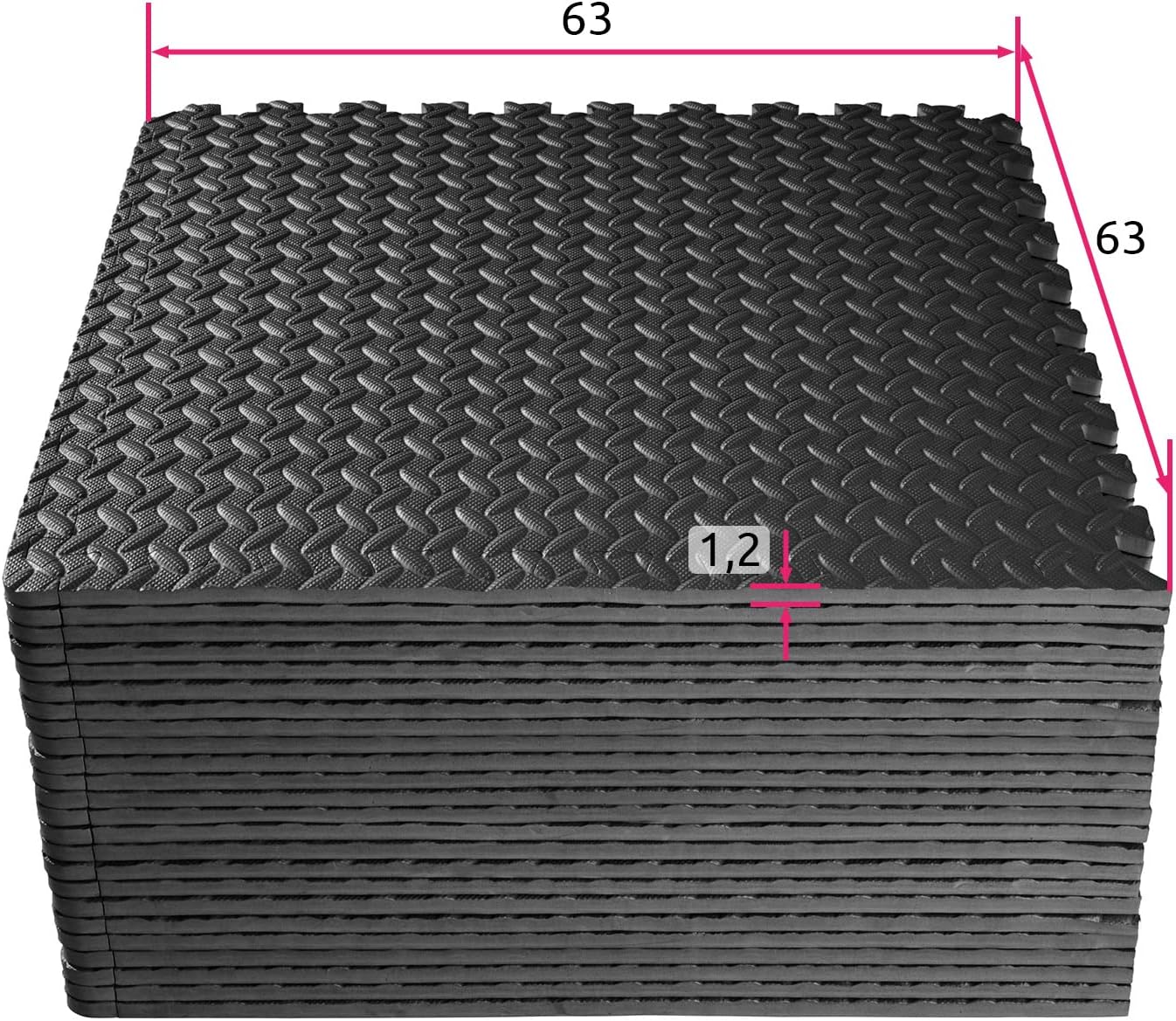 TecTake Vloerbeschermingsmatten – Set beschermende, vuilafstotende antislip vloermatten met uitbreidbaar puzzelsysteem, beschikbaar in verschillende modellen