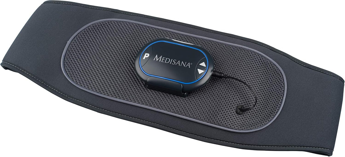 medisana AM 880 buikspiertrainer elektrisch, EMS-buiktraining, stimulatiestroom, buikspiergordel ter versterking van de buikspieren, 6 trainingsprogramma's, 50 intensiteitsniveaus