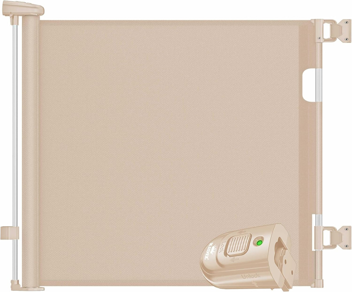 KIDIZ® Verstelbaar Traphekje - Veiligheidshekje - tot 180cm - Beige