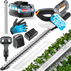 MASKO® Accu Heggenschaar - 57cm snijlengte - Grijs